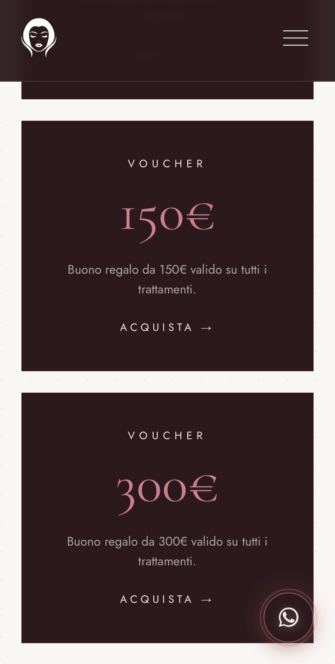 Sito Lume Beauty — centro estetico a Milano — Soluzione mobile