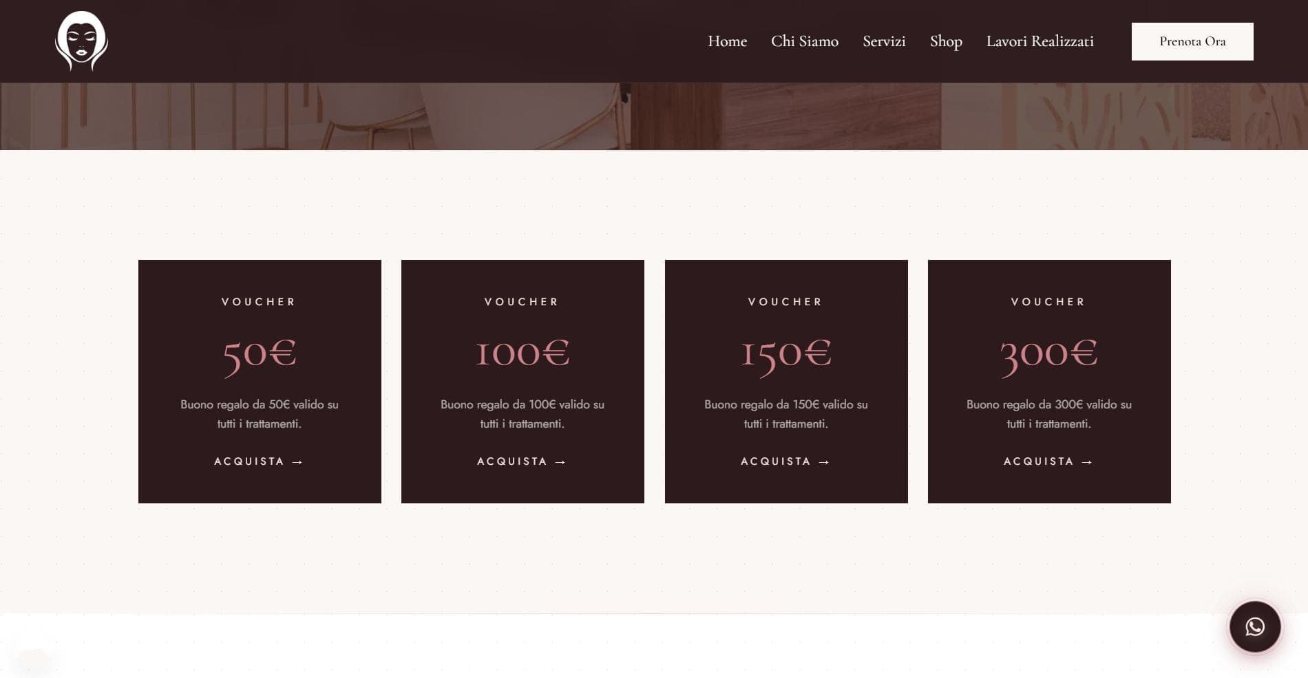 Sito Lume Beauty — centro estetico a Milano — Soluzione desktop